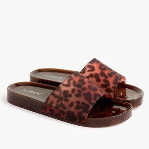 J. Crew Leopard Slides